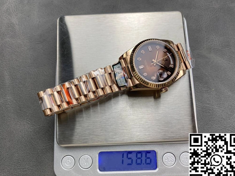 Chocalate 36mm Rolex v5 M128235-0037 QF Factory Date Day Steel Dial Tungsten 0105